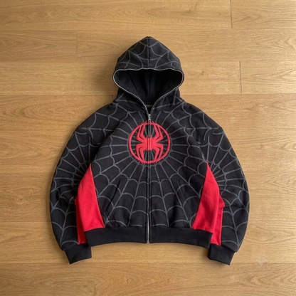 Sudadera Spiderman Streetwear con Cremallera Full-Zip