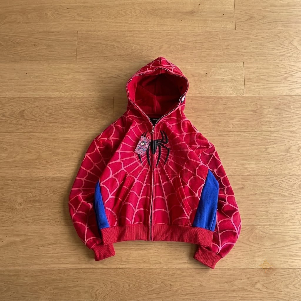 Sudadera Spiderman Streetwear con Cremallera Full-Zip